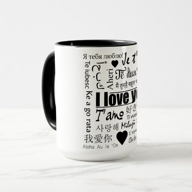 Twenty-Two Ways to Say I Love You Mug (Front Left)