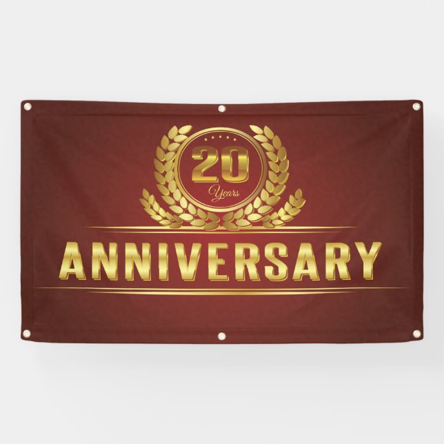 twenty year Anniversary Banner (Horizontal)
