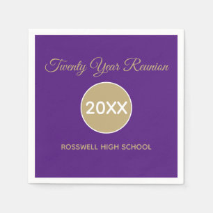Twenty yr  Class Reunion Paper Napkin