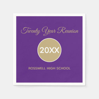 Twenty yr Class Reunion Paper Napkin