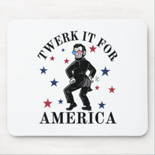 Twerk It For America Funny Patriotic Adult Humour Mouse Mat