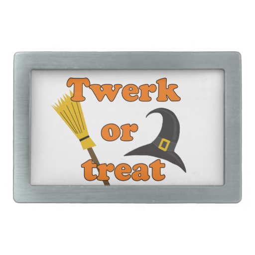 Twerk or treat - Halloween funny design Belt Buckle - 22.95 Twerk or treat - Halloween funny design Belt Buckle