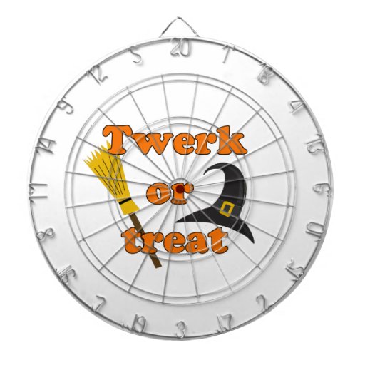 Twerk or treat - Halloween funny design Dartboard - 43.70 Twerk or treat - Halloween funny design Dartboard