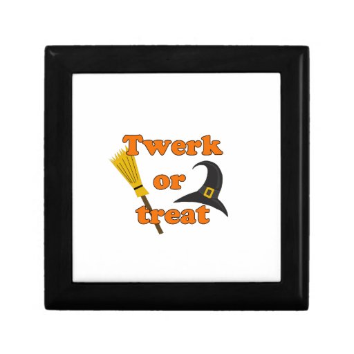 Twerk or treat - Halloween funny design Keepsake Box - 19.25 Twerk or treat - Halloween funny design Keepsake Box