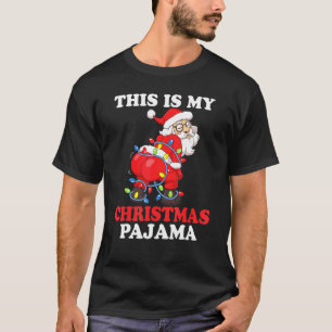 Twerking Santa Claus Garland This Is My Christmas  T-Shirt