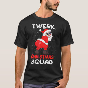 Twerking Santa Claus In Face Mask Twerk Christmas T-Shirt