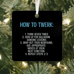 Twerking Tutorial - NOT!  Metal Tree Decoration
