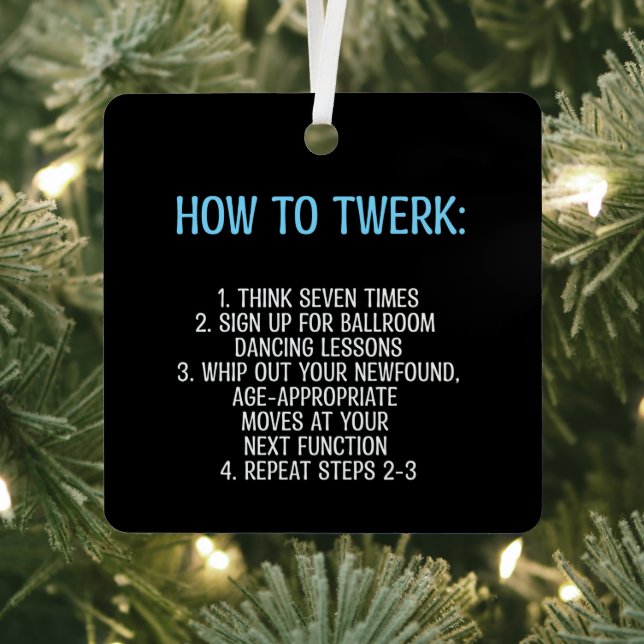 Twerking Tutorial - NOT!  Metal Tree Decoration (Insitu)