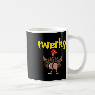 Twerky Turkey Butt Funny Thanksgiving Twerk Dance Coffee Mug