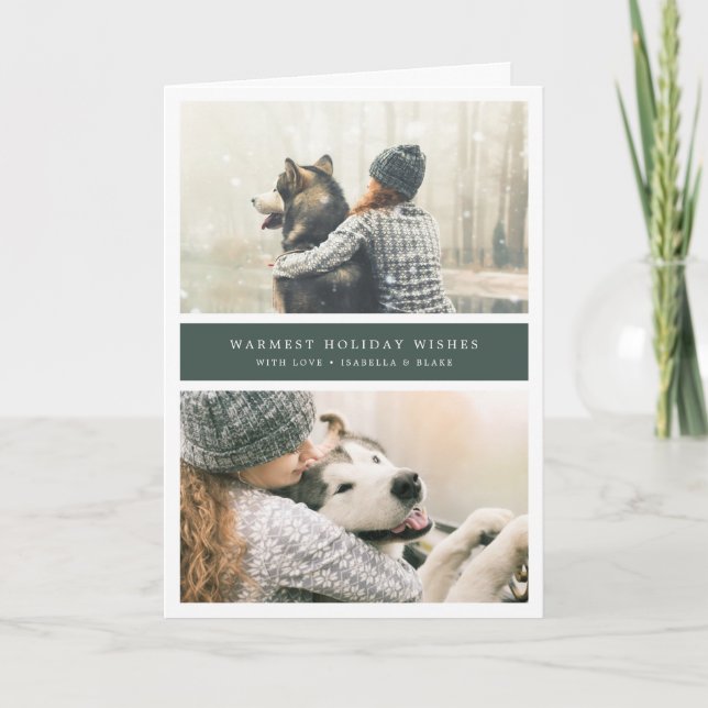 Twice As Nice Folded Holiday Card (Front)