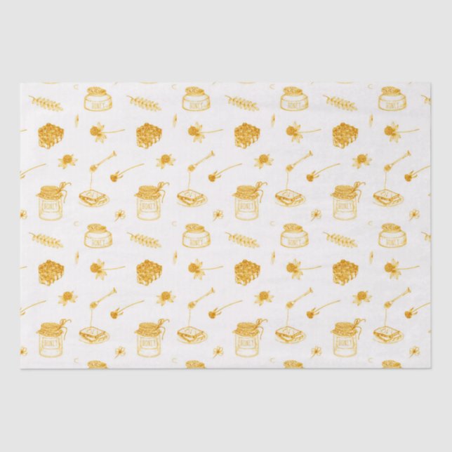Twice as Sweet Honey Twins Gift  Tissue Paper (Front)