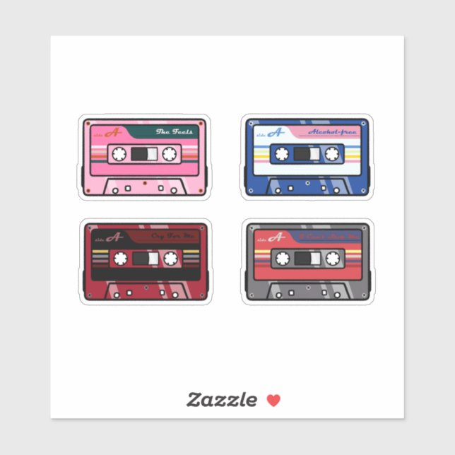 TWICE Cassette Tapes Sticker Pack ver.2 (Sheet)