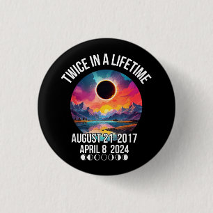 Twice in a Lifetime April 08 April 2024 GIft For 3 Cm Round Badge