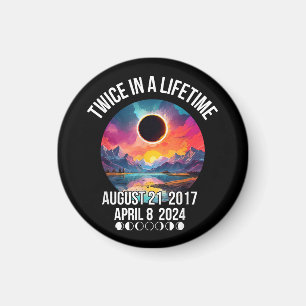 Twice in a Lifetime April 08 April 2024 GIft For  Magnet
