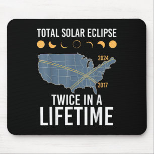 Twice In A Lifetime Solar Eclipse Shirt 2024 Total Mouse Mat