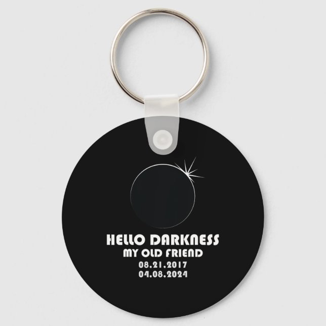 Twice In A Lifetime Total Solar Eclipse 2024  Key Ring (Front)