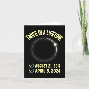 Twice In A Lifetime Total Solar Eclipse 2024 Women Card