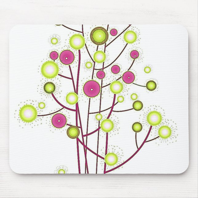 twice the green tree mouse mat (Front)