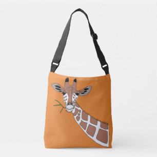 Twiggy the cute giraffe animal crossbody bag
