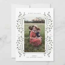 Twigs & Berries Holiday Photo Card