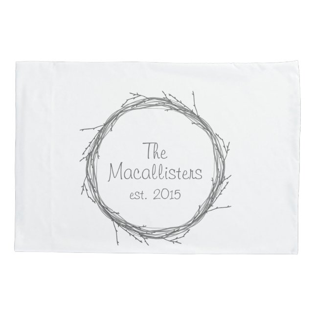 Twigs & Vines Pillowcase (Back)