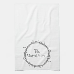 Twigs & Vines Tea Towel