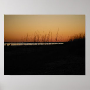Twilgiht at Sullivan's Island, South Carolina Poster
