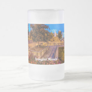 Twilight At Park Central Square Frosted Glass Beer Mug