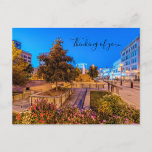 Twilight At Park Central Square Thinking Of You Postcard