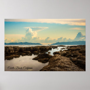 Twilight at the Tide Pools at Cabrillo Beach Poster