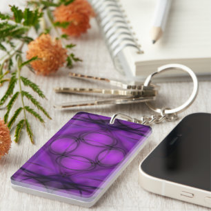 Twilight Bloom Key Ring