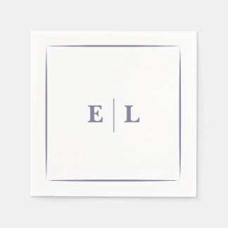 Twilight Bloom Minimal Wedding  Napkin