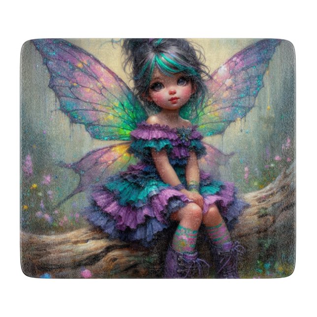  Twilight Blossom Fairy Cutting Board (Front)