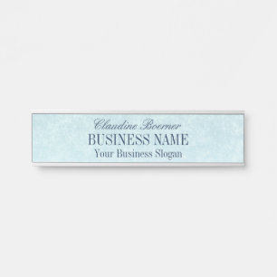 Twilight Blue Textured Look Hanging Desk Wall Door Door Sign
