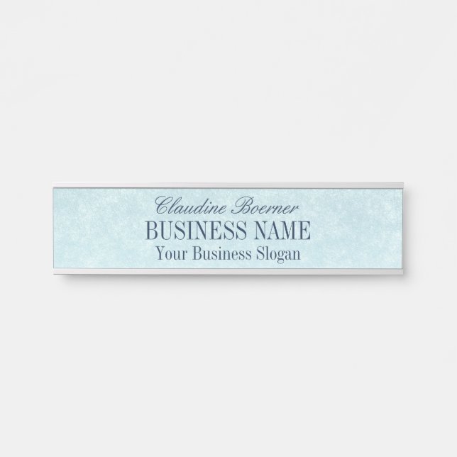 Twilight Blue Textured Look Hanging Desk Wall Door Door Sign (Front)