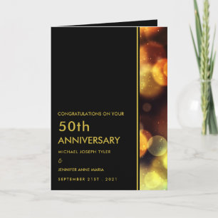 Twilight Bokeh Lights, Anniversary Card