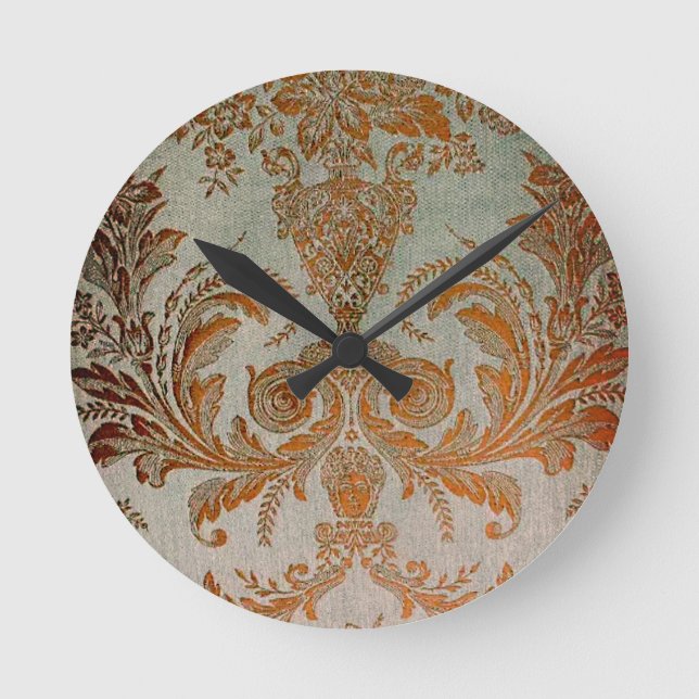 Twilight Brocade Faceless Wall Clock (Front)