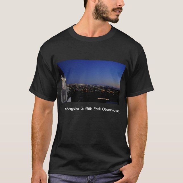 Twilight City Lights Observatory T-Shirt (Front)