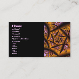 Twilight Cool Abstract Fine Fractal Art Business Card