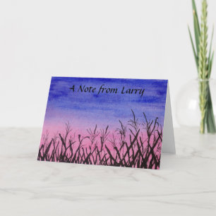 Twilight Corn Field Note Card