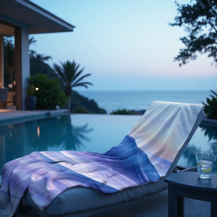 Twilight Drift Fluid Abstract Coastal Beach Towel