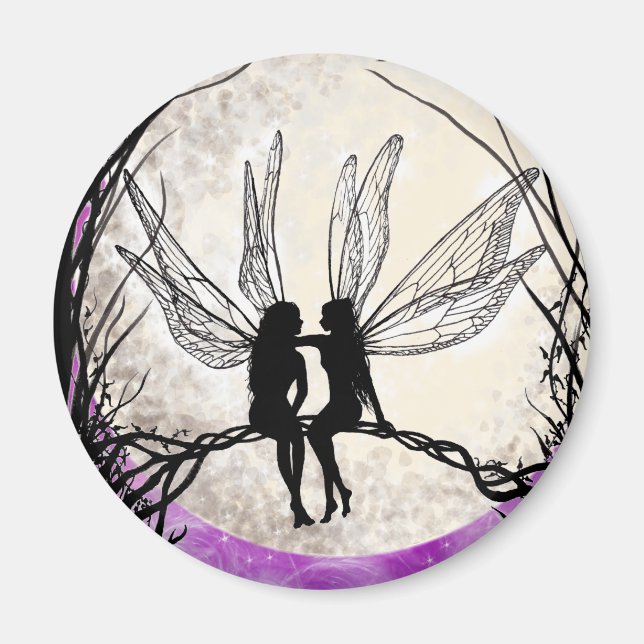 Twilight Fairy Art Magnets Fairy Silhouette (Front)