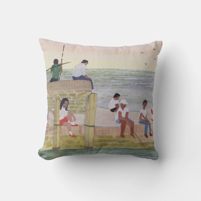 Twilight Fishing 1988 Cushion (Front)