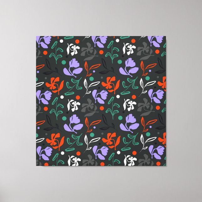 Twilight Flora Canvas Print (Front)