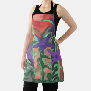 Twilight Floral Garden Apron