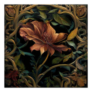 Twilight Flower Poster
