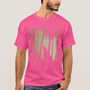 Twilight Forest Romantic Howling Wolf Silhouette T-Shirt