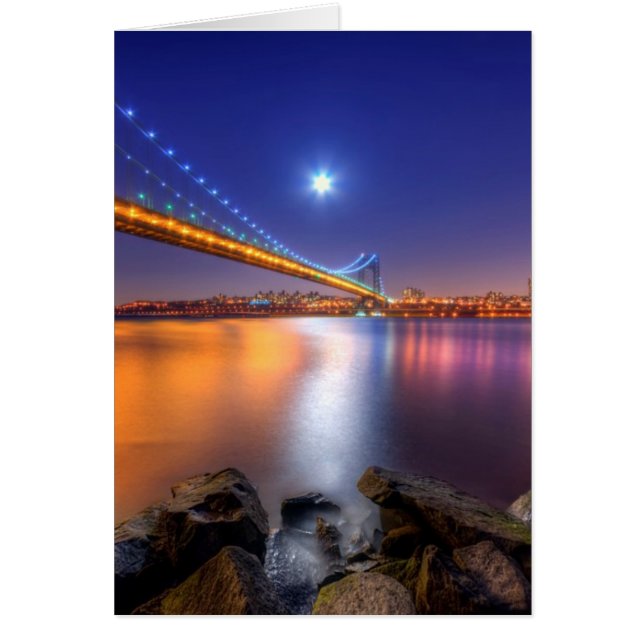 Twilight, George Washington BridgePalisades, NJ. (Front)
