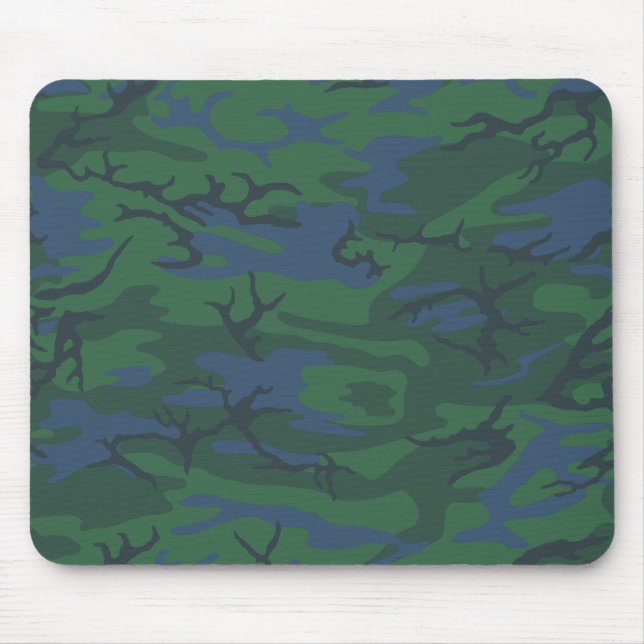 Twilight Green Camo Mouse Mat (Front)