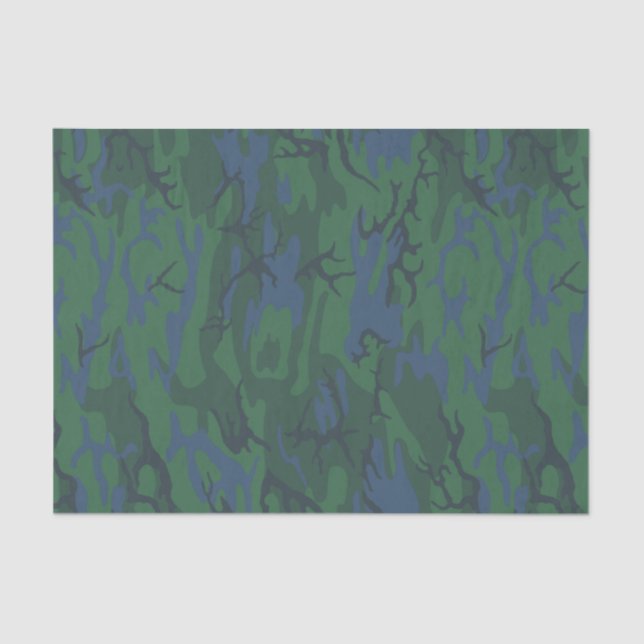 Twilight Green Camo Tissue Paper (Front)